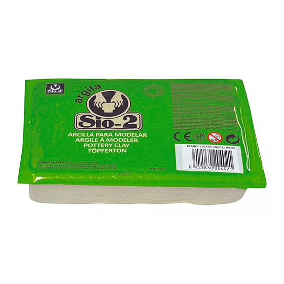 Arcilla Argila Sio-2 Color Blanco Paquete De 1,5 Kg