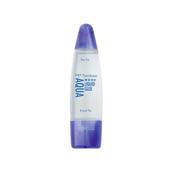 Pegamento Cola Liquida Tombow Transparente Aqua Permanente Con 2 Puntas Bote De 50 Ml