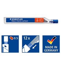 Minas Staedtler Mars Micro Grafito 0,5 Mm Hb Tubo Con 12 Minas