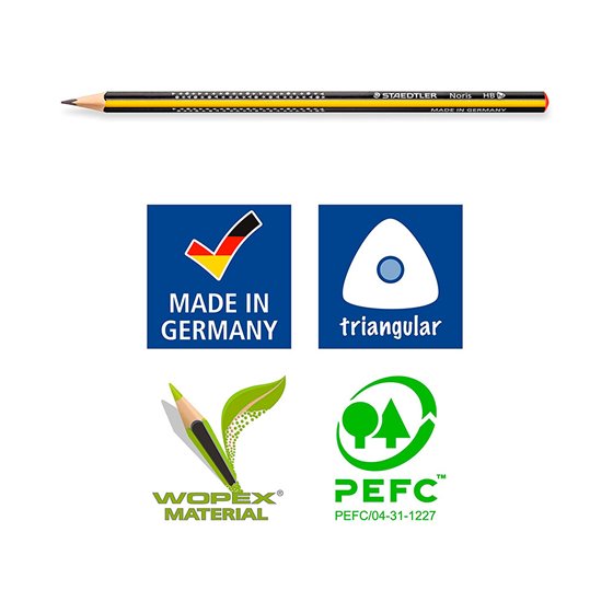 Lapices De Grafito Staedtler Triplus Slim Triangular Mina De 2 Mm