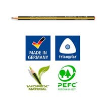 Lapices De Grafito Staedtler Triplus Slim Triangular Mina De 2 Mm