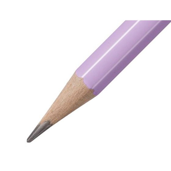 Lapices De Grafito Con Goma Stabilo Swano Mina 2,2 Mm Dureza Hb Lila Pastel