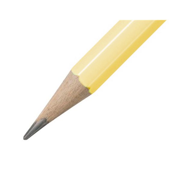 Lapices De Grafito Con Goma Stabilo Swano Mina 2,2 Mm Dureza Hb Amarillo Pastel
