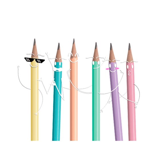 Lapices De Grafito Con Goma Stabilo Swano Mina 2,2 Mm Dureza Hb Amarillo Pastel