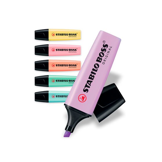 Rotulador Stabilo Boss Pastel Fluorescente 70 Estuche De 6 Unidades Surtidas