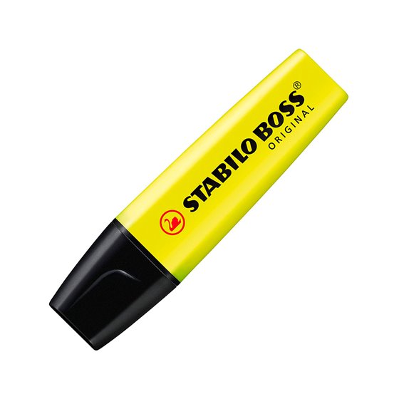 Rotulador Stabilo Boss Fluorescente 70 Amarillo Estuche De 4 Unidades