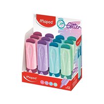 Rotulador Maped Fluorescente Peps Pastel Con Glitter Colores Surtidos
