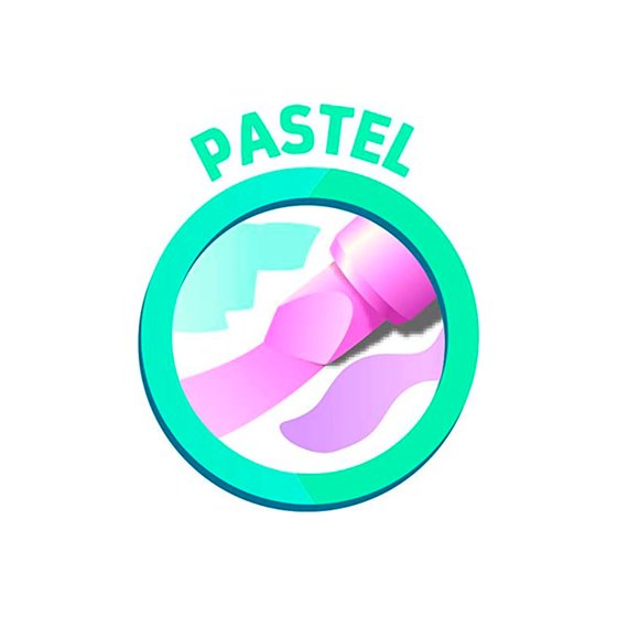 Rotulador Maped Fluorescente Peps Pastel Con Glitter Colores Surtidos