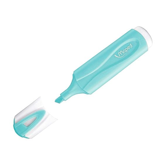 Rotulador Maped Fluorescente Peps Pastel Con Glitter Estuche De 4 Unidades Colores Surtidos