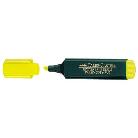 Rotulador Faber Castell Fluorescente Textliner 48-07 Amarillo Blister De 1 Unidad