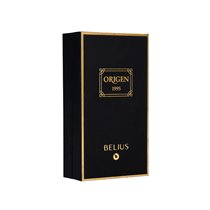 Pluma Y Frasco De Tinta Belius Origen 1995 Aluminio Textura Cepillada Color Negro Tinta Negra Caja Diseño