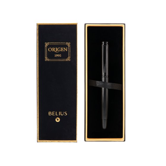 Roller Belius Origen 1995 Aluminio Textura Cepillada Color Negro Tinta Negra Caja De Diseño