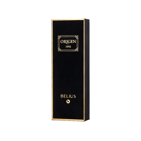 Boligrafo Belius Origen 1995 Aluminio Textura Cepillada Color Negro Tinta Azul Caja De Diseño