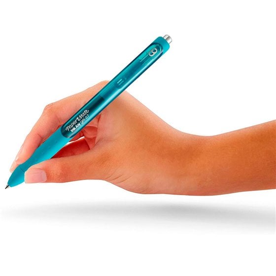 Boligrafo Paper Mate Inkjoy Retractil Gel Pen Trazo 0,7 Mm Verde Azulado