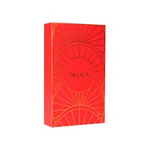 Pluma Y Estuche Belius Soiree Color Art Deco Granate Y Dorado Tinta Azul Caja De Diseño