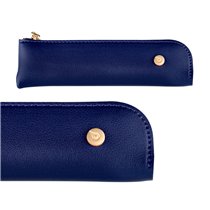 Pluma Y Estuche Belius Soiree Color Art Deco Azul Marino Y Dorado Tinta Azul Caja De Diseño