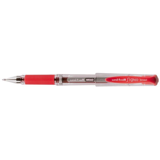 Boligrafo Uni-Ball Um-153 Signo Broad Rojo 1 Mm Tinta Gel