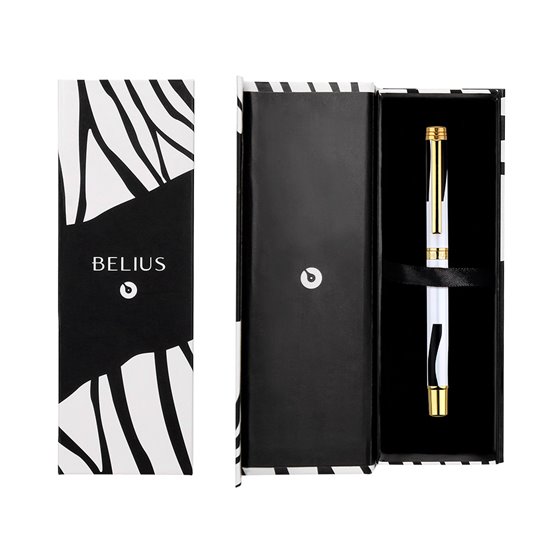 Roller Belius Dualita Cuerpo Negro Color Blanco Tinta Negra Caja De Diseño