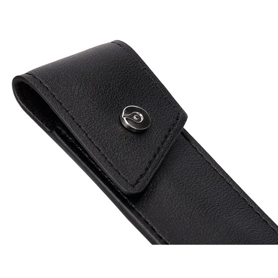Roller Y Estuche Belius Turbo Aluminio Textura Punteada Negro Plateado Tinta Azul Caja De Diseño