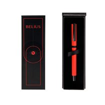 Roller Belius Turbo Aluminio Color Rojo Y Negro Tinta Azul Caja De Diseño