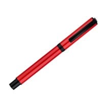 Roller Belius Turbo Aluminio Color Rojo Y Negro Tinta Azul Caja De Diseño