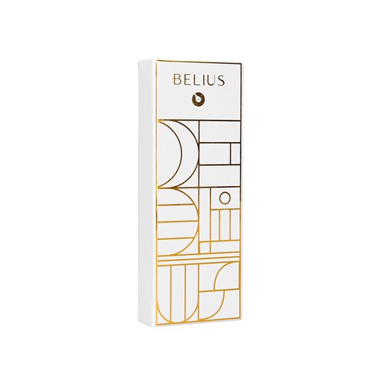 Roller Belius Carte Blanche Color Blanco Y Dorado Tinta Negra Caja De Diseño