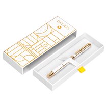 Roller Belius Carte Blanche Color Blanco Y Dorado Tinta Negra Caja De Diseño