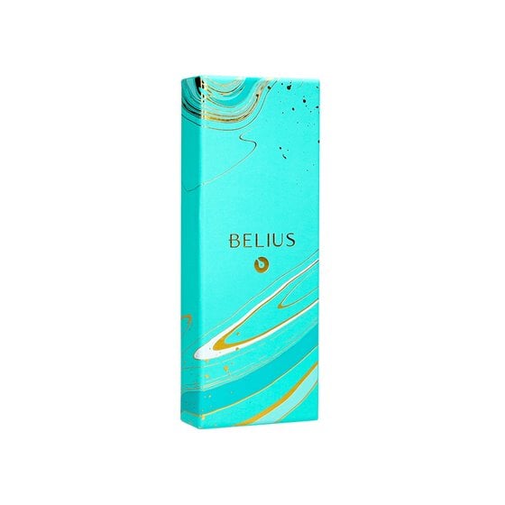 Roller Belius Aqua Aluminio Color Turquesa Y Dorado Tinta Negra Caja De Diseño