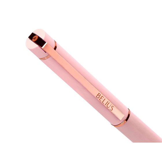 Boligrafo Belius Rose Aluminio Color Rosa/Oro Rosa Tinta Azul Caja De Diseño