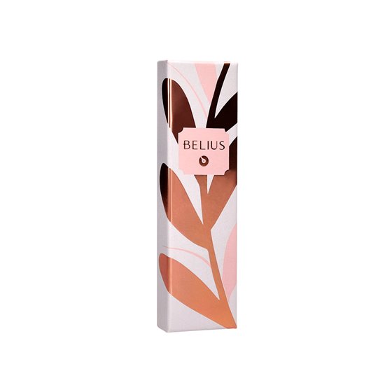 Boligrafo Belius Rose Aluminio Color Rosa/Oro Rosa Tinta Azul Caja De Diseño