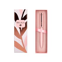 Boligrafo Belius Rose Aluminio Color Rosa/Oro Rosa Tinta Azul Caja De Diseño