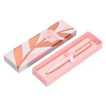 Boligrafo Belius Rose Aluminio Color Rosa/Oro Rosa Tinta Azul Caja De Diseño