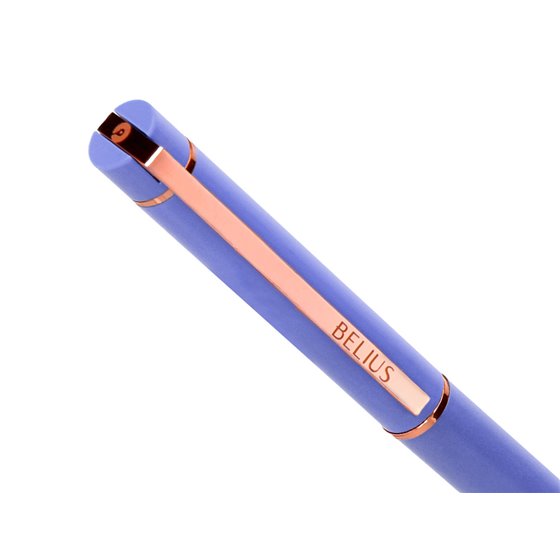 Boligrafo Belius Rose Aluminio Color Lavanda/Oro Rosa Tinta Azul Caja De Diseño
