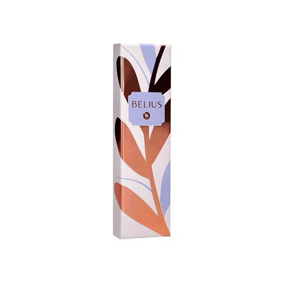 Boligrafo Belius Rose Aluminio Color Lavanda/Oro Rosa Tinta Azul Caja De Diseño