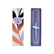 Boligrafo Belius Rose Aluminio Color Lavanda/Oro Rosa Tinta Azul Caja De Diseño