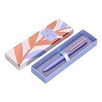 Boligrafo Belius Rose Aluminio Color Lavanda/Oro Rosa Tinta Azul Caja De Diseño