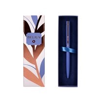 Boligrafo Belius Rose Aluminio Color Azul Electrico/Oro Rosa Tinta Azul Caja De Diseño