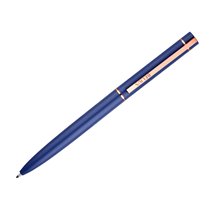 Boligrafo Belius Rose Aluminio Color Azul Electrico/Oro Rosa Tinta Azul Caja De Diseño