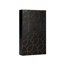 Boligrafo Y Estuche Belius Passion Dor Aluminio Textura Cepillada Color Negro Y Dorado Tinta Azul Caja Diseño