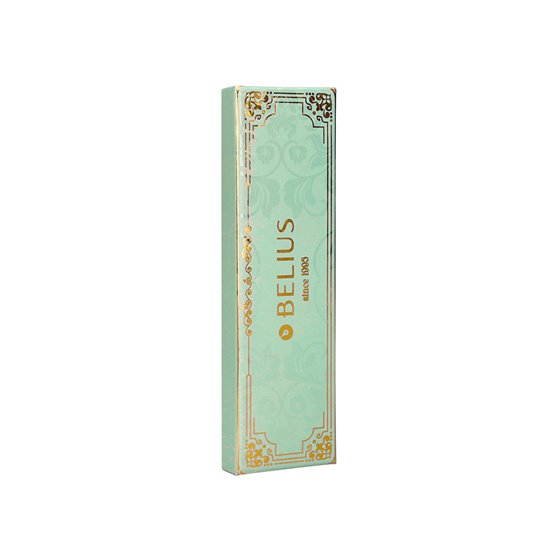 Boligrafo Belius Macaron Bliss Forma Hexagonal Color Verde Dorado Tinta Azul Caja De Diseño