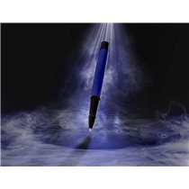 Boligrafo Belius Turbo Aluminio Color Azul Y Negro Tinta Azul Caja De Diseño