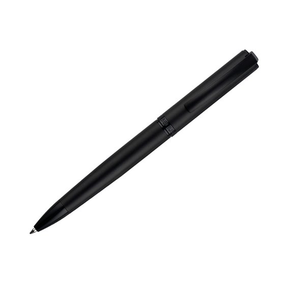 Boligrafo Belius Turbo Aluminio Color Negro Tinta Azul Caja De Diseño