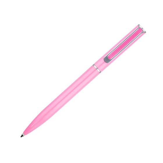 Juego Boligrafo Y Roller Belius Endless Summer Aluminio Color Rosa Y Plateado Tinta Azul Caja De Diseño