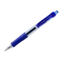 Boligrafo Q-Connect Sigma Retractil Con Sujecion De Caucho Tinta Gel 0,5 Mm Color Azul