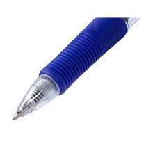 Boligrafo Q-Connect Sigma Retractil Con Sujecion De Caucho Tinta Gel 0,5 Mm Color Azul