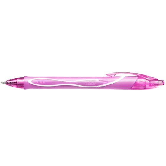 Boligrafo Bic Gelocity Quick Dry Retractil Tinta Gel Rosa Punta De 0,7 Mm
