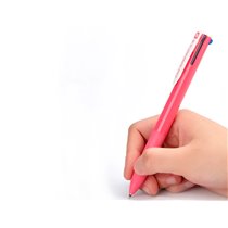 Boligrafo Pilot Super Grip G 4 Colores Retractil Sujecion De Caucho Tinta Base De Aceite Cuerpo Color Rosa