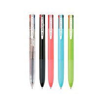Boligrafo Pilot Super Grip G 4 Colores Retractil Sujecion De Caucho Tinta Base De Aceite Cuerpo Color Rosa