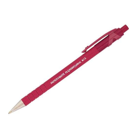 Boligrafo Flexgrip Retractil Rojo