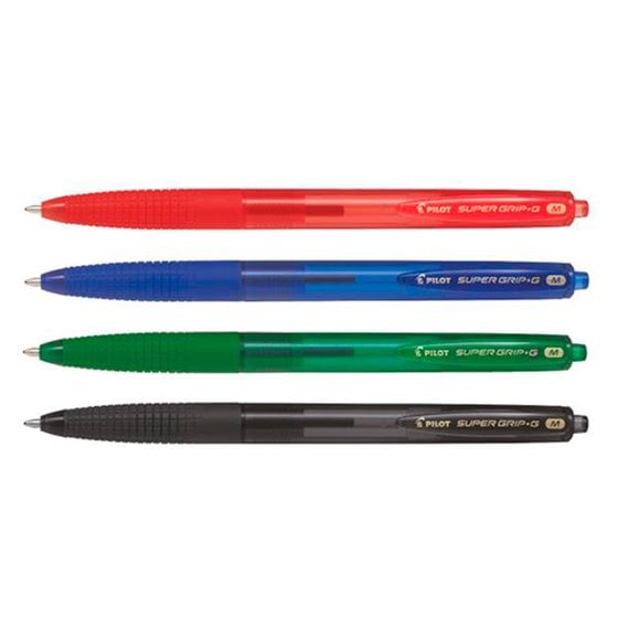 Boligrafo Pilot Super Grip G Verde Retractil Sujecion De Caucho Tinta Base De Aceite